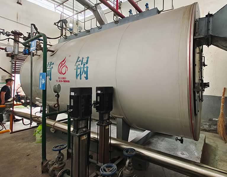 成都康樂匯食品1臺六噸WNS蒸汽鍋爐